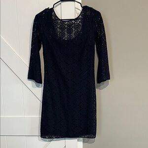 Lilly Pulitzer Midnight Blue Lace Mini Dress